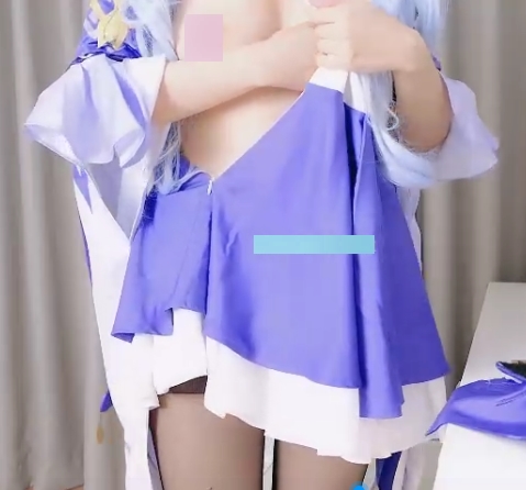 哗哩哗哩【铃木美咲】cos刻晴道具自玩