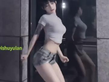 绿色艺术作品：舞蹈表演全方位展示画面，TS感觉，字幕引导，多人游乐，爆弄场面，观看画面流畅