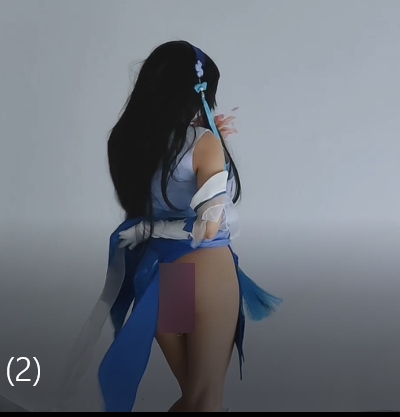 斗鱼人气女主播小余COS动漫浮力姬，视频4v-575M尺度大反差婊风格