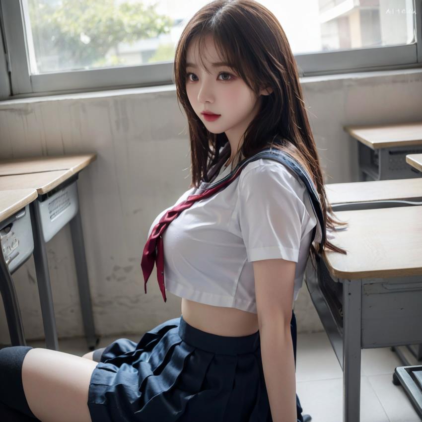 推特AI学生装荤图116P63M太顶了